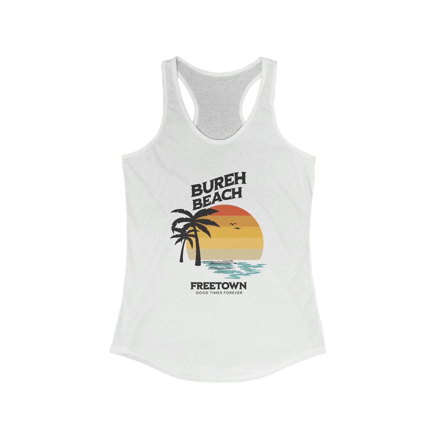 Bureh Beach Vintage Sunset Women's Racerback Tank
